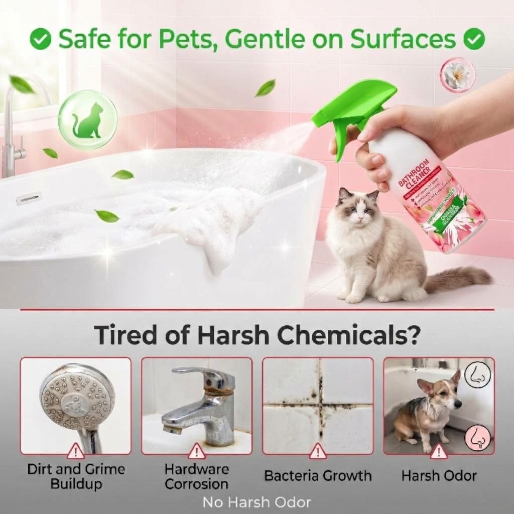 🔥 50% Off 🔥 Multi-Purpose Bathroom Cleaner – Powerful Stain Removal