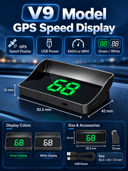 🔥In-vehicle head-up display with GPS functionality