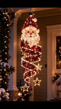⏳ ✨New Arrival 49% OFF – 🎄Christmas Magic Spiral™ Hanging LED Light Collection – 9 Festive Designs ✨ | Suspended Glowing Characters with Spiral Lights & Hanging Details for Porches, Windows, Entryways & Holiday Displays