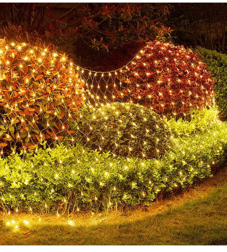 Outdoor Solar Power LED Net Lights – IP65 Waterproof Garden Lights for Magical Outdoor Décor