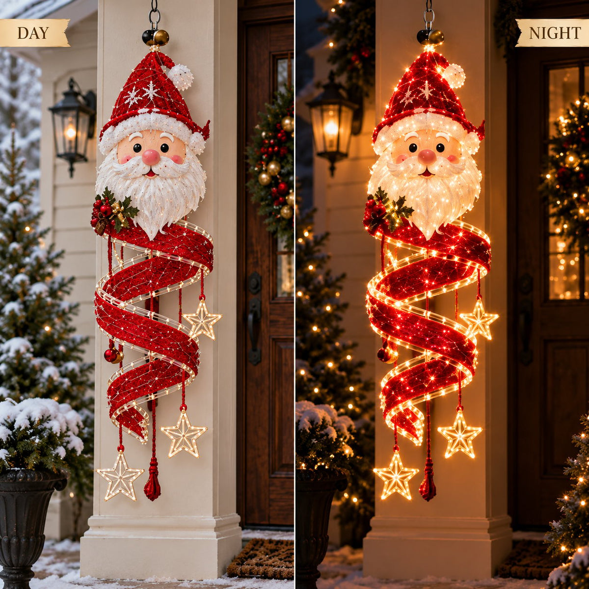 ⏳ ✨New Arrival 49% OFF – 🎄Christmas Magic Spiral™ Hanging LED Light Collection – 9 Festive Designs ✨ | Suspended Glowing Characters with Spiral Lights & Hanging Details for Porches, Windows, Entryways & Holiday Displays