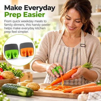 Palm Vegetable Peeler – Comfortable Finger-Fit Design