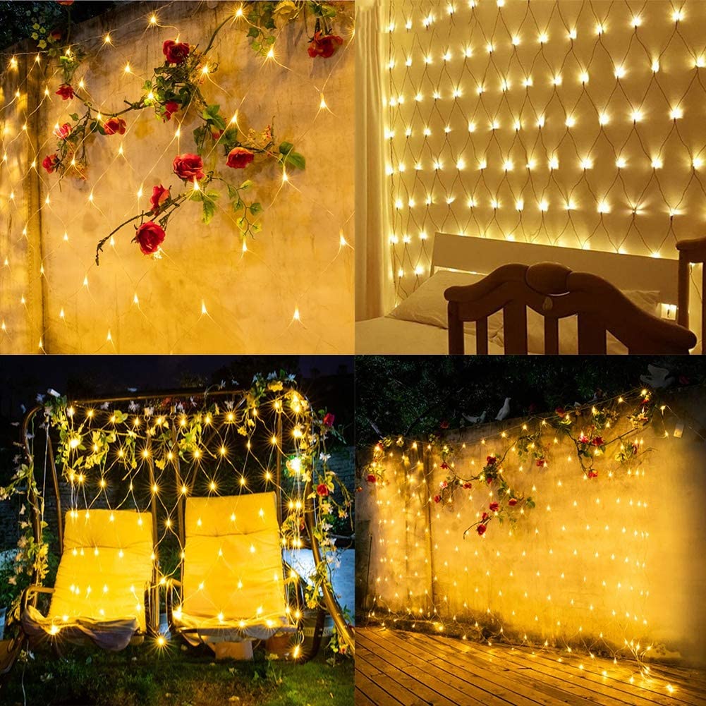 Outdoor Solar Power LED Net Lights – IP65 Waterproof Garden Lights for Magical Outdoor Décor