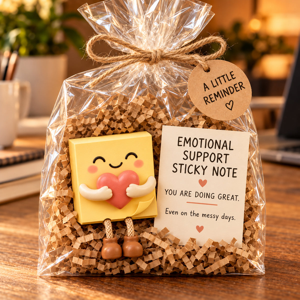 🔥LAST DAY 49% OFF - Emotional Support Desk Companions™ – Funny Coworker Gift with Encouraging Message Card