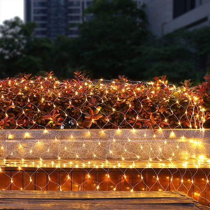 Outdoor Solar Power LED Net Lights – IP65 Waterproof Garden Lights for Magical Outdoor Décor