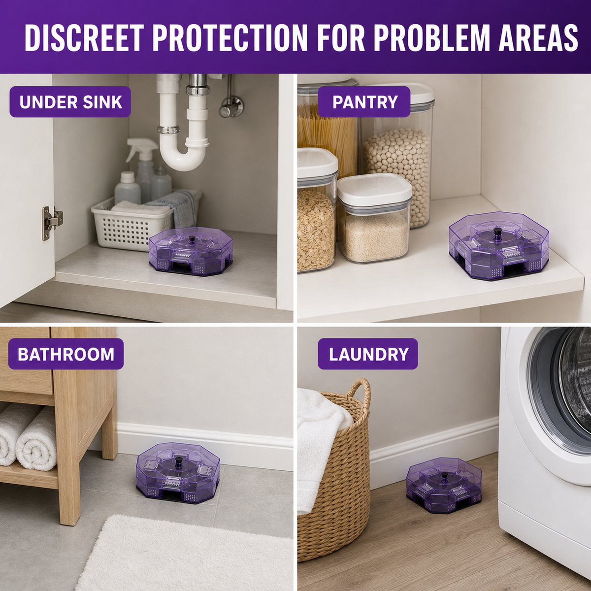 🪳 Reusable No-Spray Roach Trap – Chemical-Free, Washable Cockroach Catcher