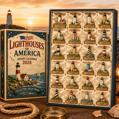 🌊🎄 Lighthouses of America Advent Calendar 2026 – 24-Day Coastal Countdown with Collectible Miniatures ⚓