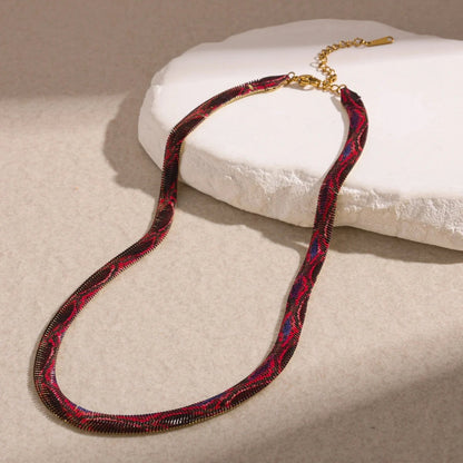 🐍 Serpent Statement Necklace – 18K Gold Plated Gothic Snake Pendant with Sparkling Crystals for Bold Elegance