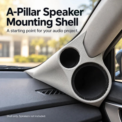 🚘 Dual-Opening A-Pillar Speaker Mounting Shell