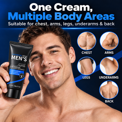 Men’s Hair Removal Cream – Smooth, Clean-Looking Skin for Chest, Arms, Legs & Back
