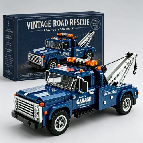 Blue Heritage Tow Truck Building Set – Collector Edition