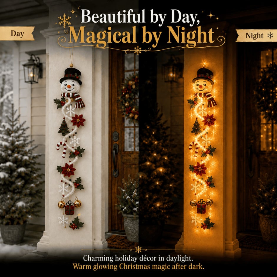⏳ Last Day 49% OFF – 🎄 Glowing Christmas Door Hanger