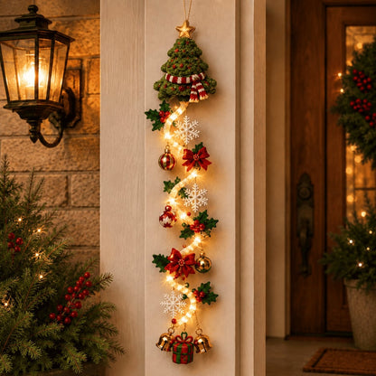 ⏳ Last Day 49% OFF – 🎄 Glowing Christmas Door Hanger