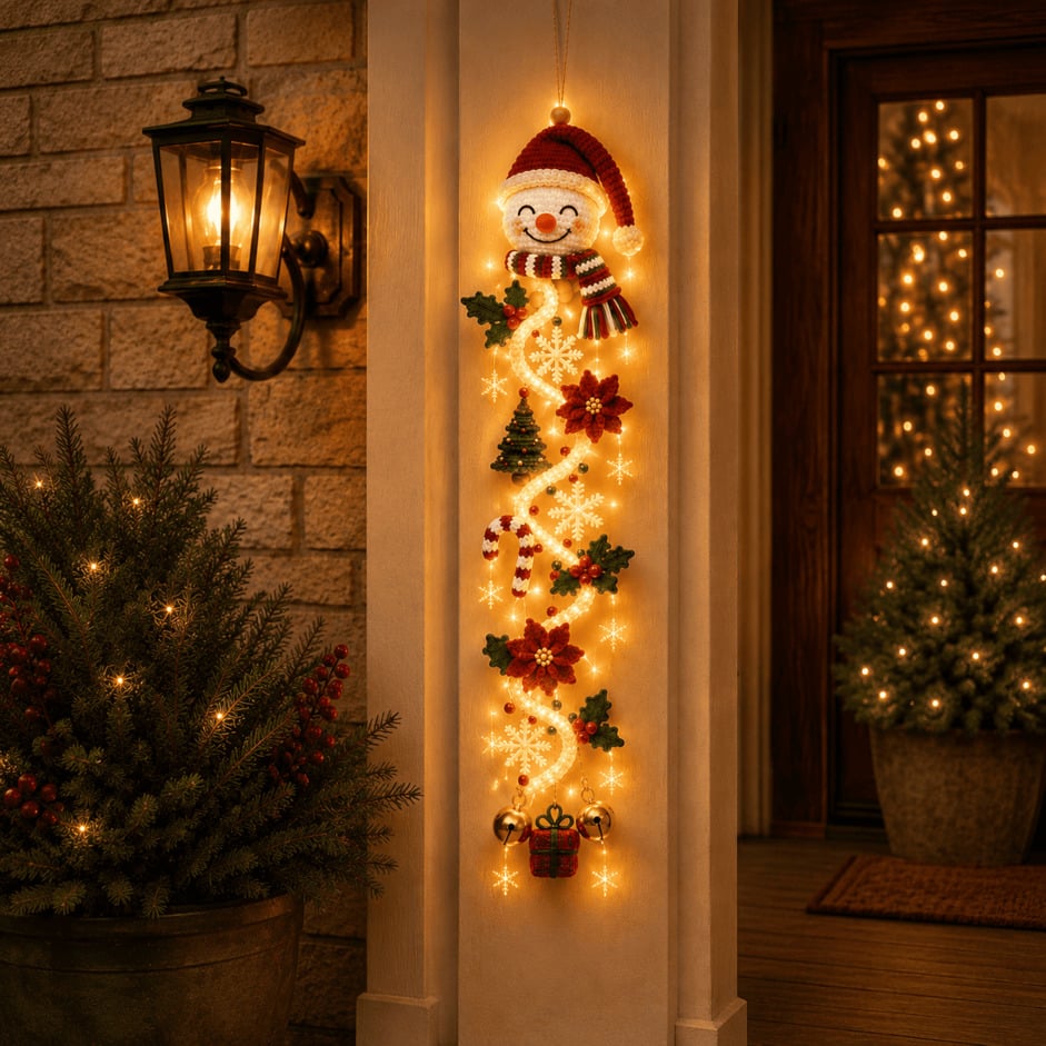 ⏳ Last Day 49% OFF – 🎄 Glowing Christmas Door Hanger