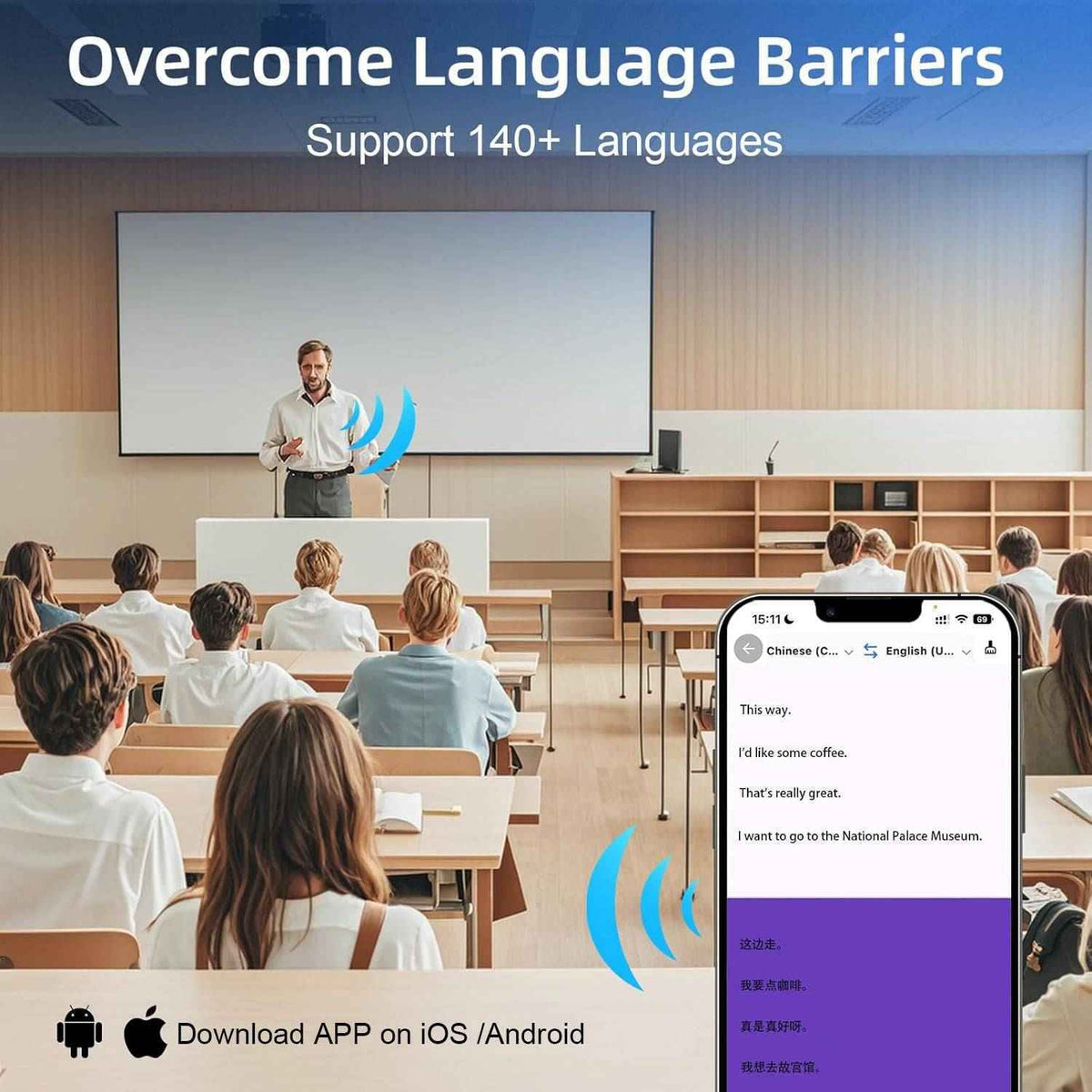 Limited 40% off🔥Wireless Translation Earbuds -⚡