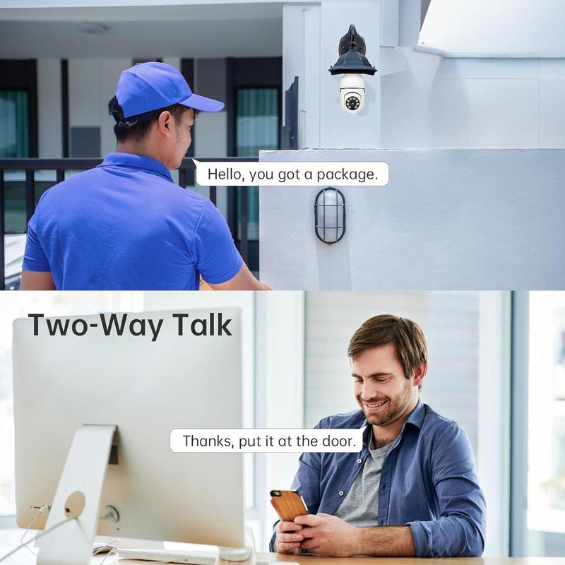 Smart AI Light Bulb Camera