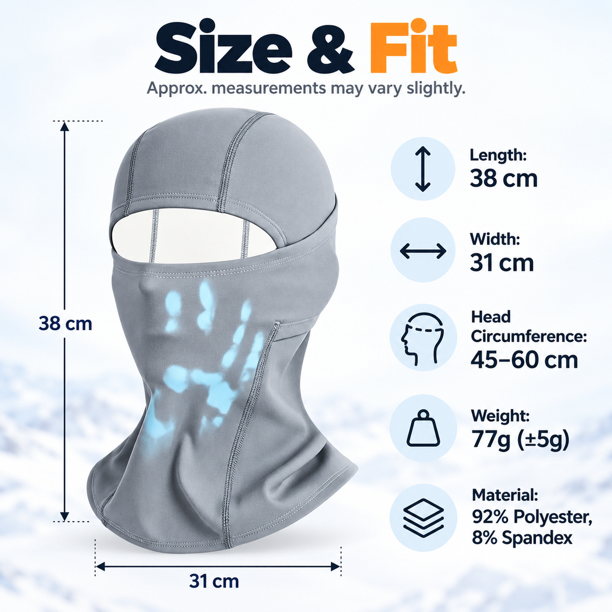 ❄️ 50% OFF Thermochromic Fleece Balaclava Color Changing Winter Face Mask