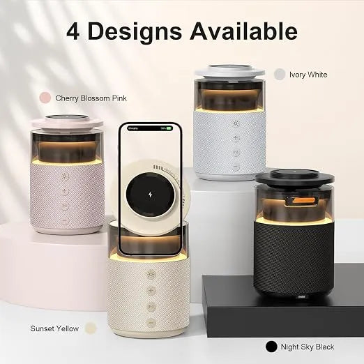 3-in-1 Bluetooth Speaker & Wireless Charging Night Lamp
