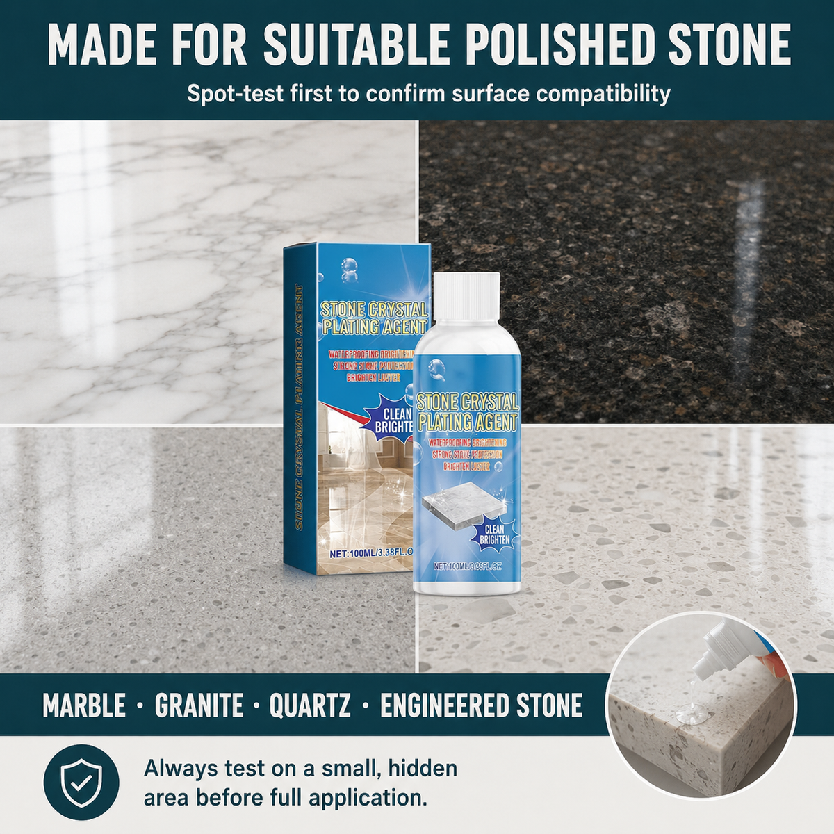 🔥Stone Crystal Countertop Scratch Repair & Plating Agent
