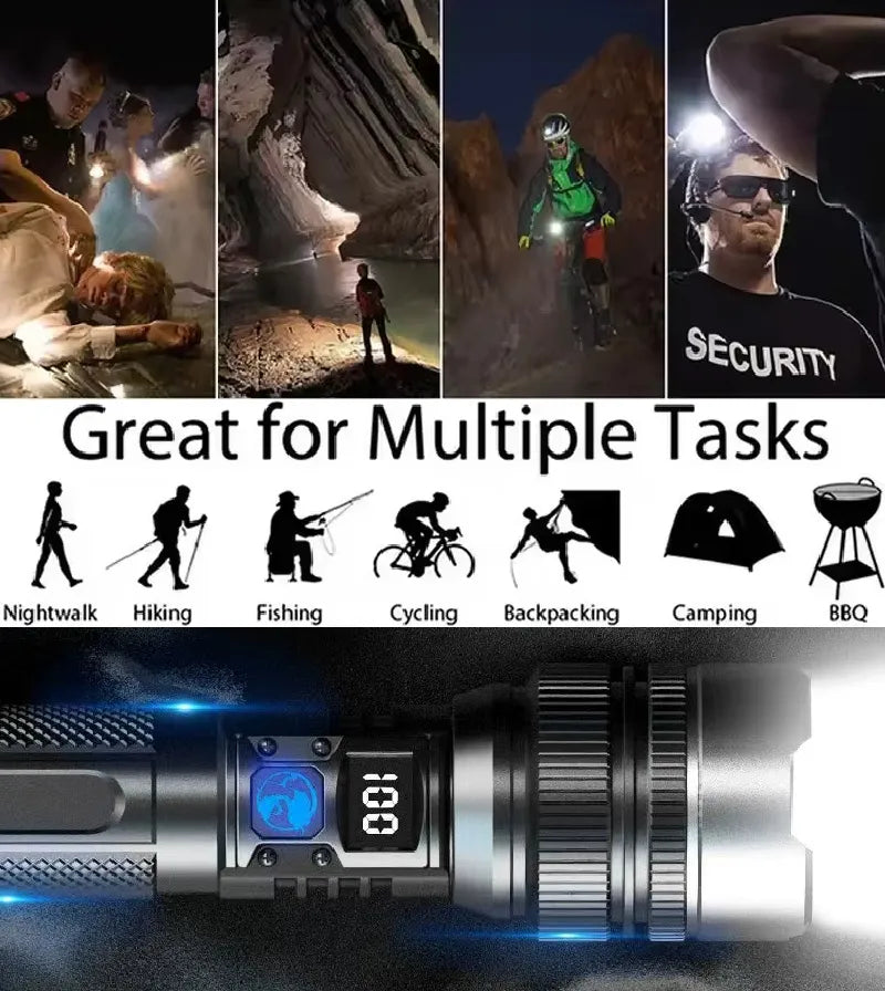 🔥High-power flashlight