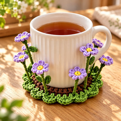🌸49% OFF🌸Handmade Crochet Floral Coaster | Everlasting Table Art 🌸