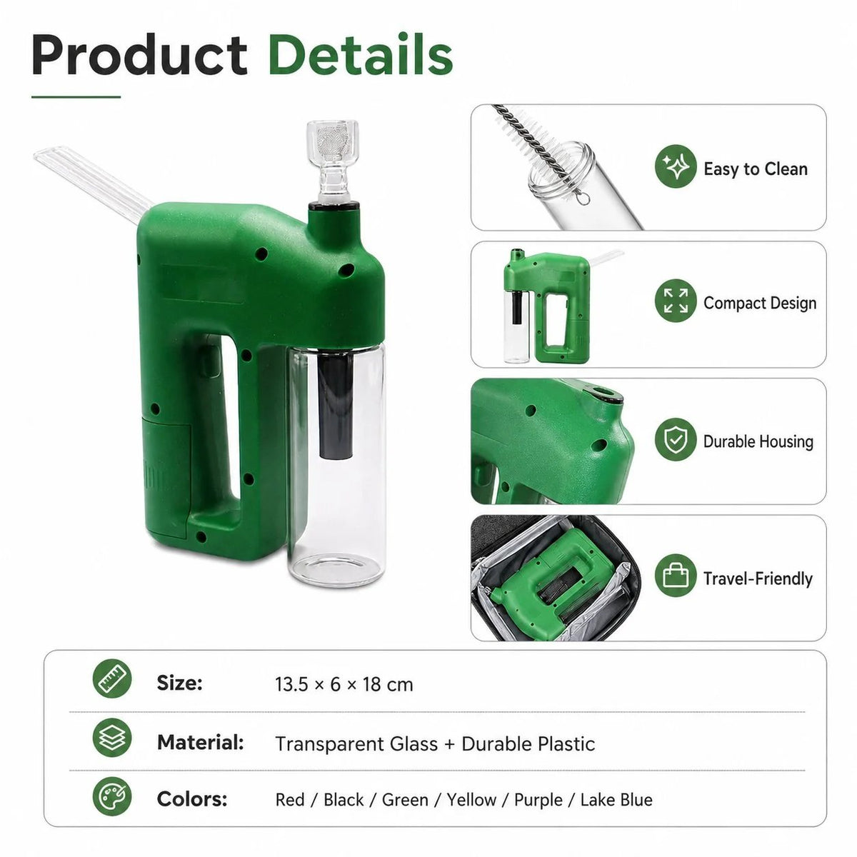 📍⚡50% OFF – Portable Handheld Electric Filtration Device | Compact Glass Chamber Design with Electric-Assisted Operation & 6 Color Options ✨