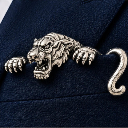 Luxury Sculpted Animal Brooch – Premium Statement Piece for Suits & Blazers