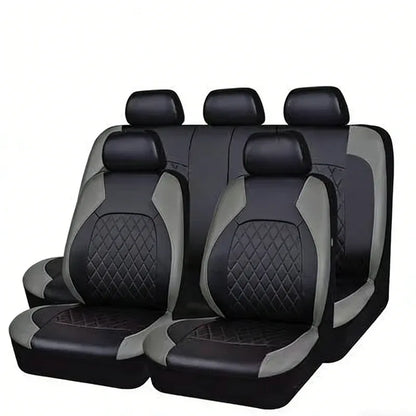 ⭐ 9-piece Universal Fit Leather Car Seat Cover Set