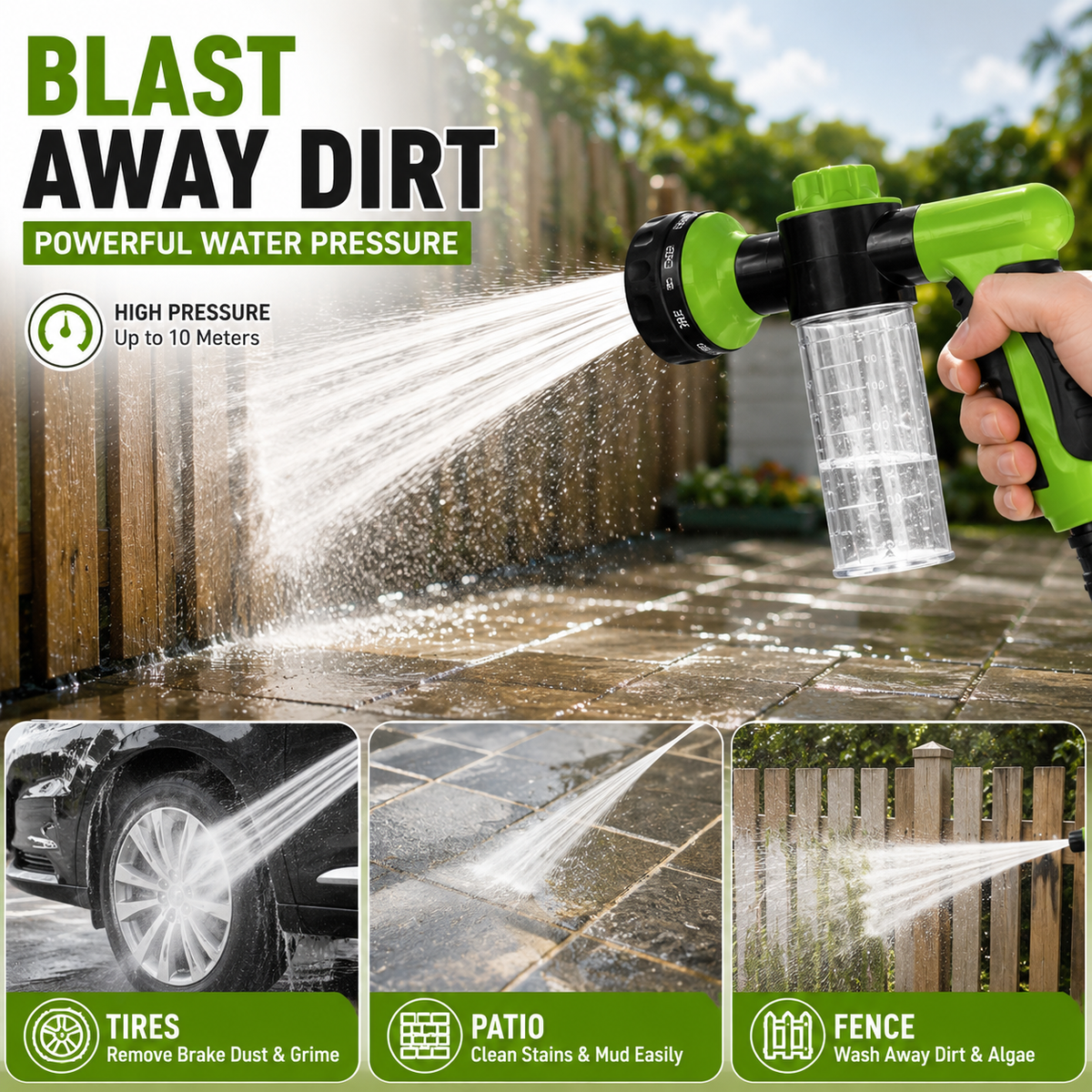 🔥50% off on the last day| ⚡ One Tool Does It All – Wash Your Car, Pet & Garden in Seconds