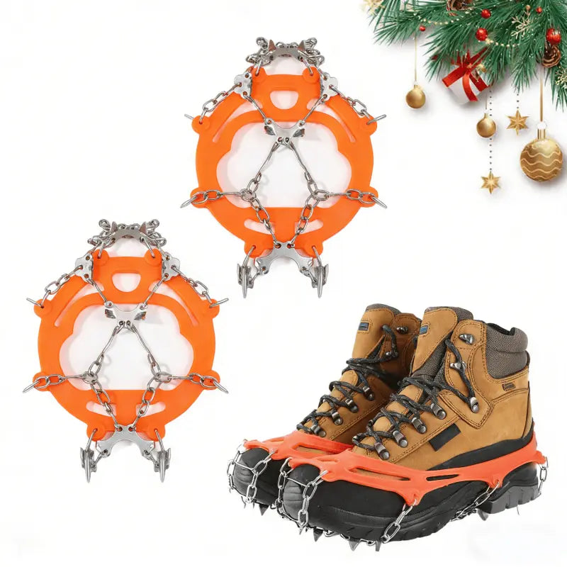 🧊 49% OFF Ice Cleats for Shoes – Anti-Slip Snow Grips for Winter Walking & Hiking