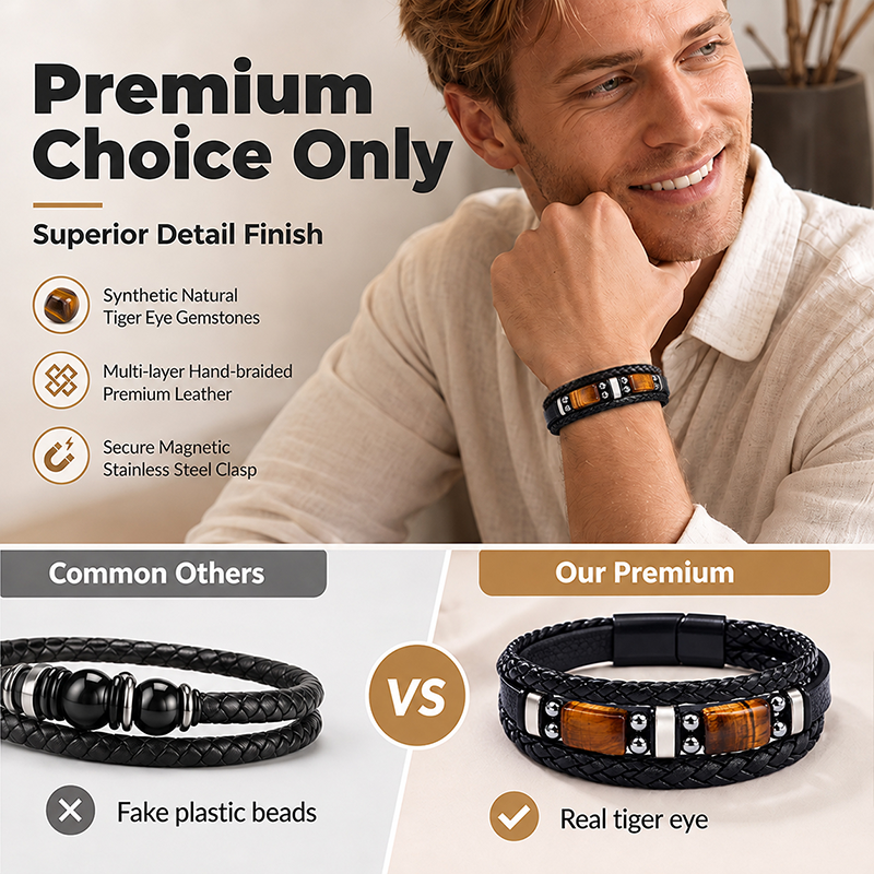 Braided PU Leather Bracelet