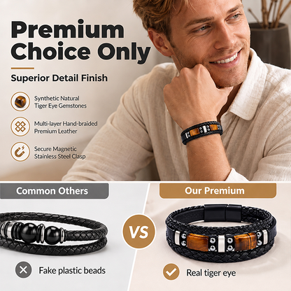 Braided PU Leather Bracelet