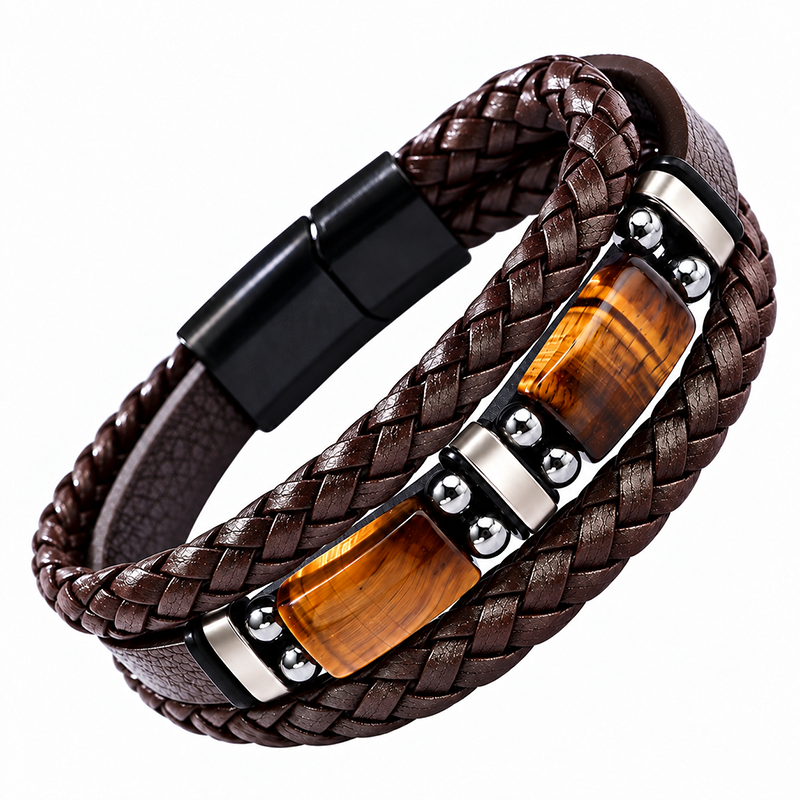 Braided PU Leather Bracelet