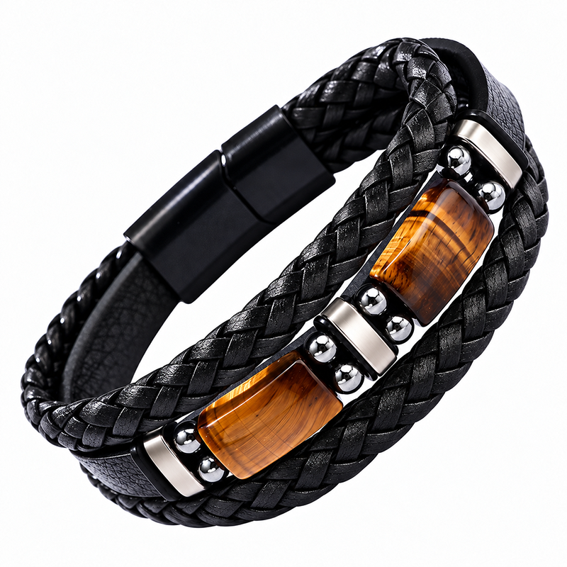 Braided PU Leather Bracelet