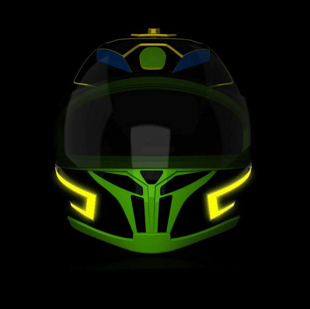 Motorcycle Helmets - 0.5mm Bicycle Helmet Strip LED Helmet Light Flexible Safety Sticker Rechargeable LED Helmet Strip for Riding, Night Visibility, Motorcycling, Cycling