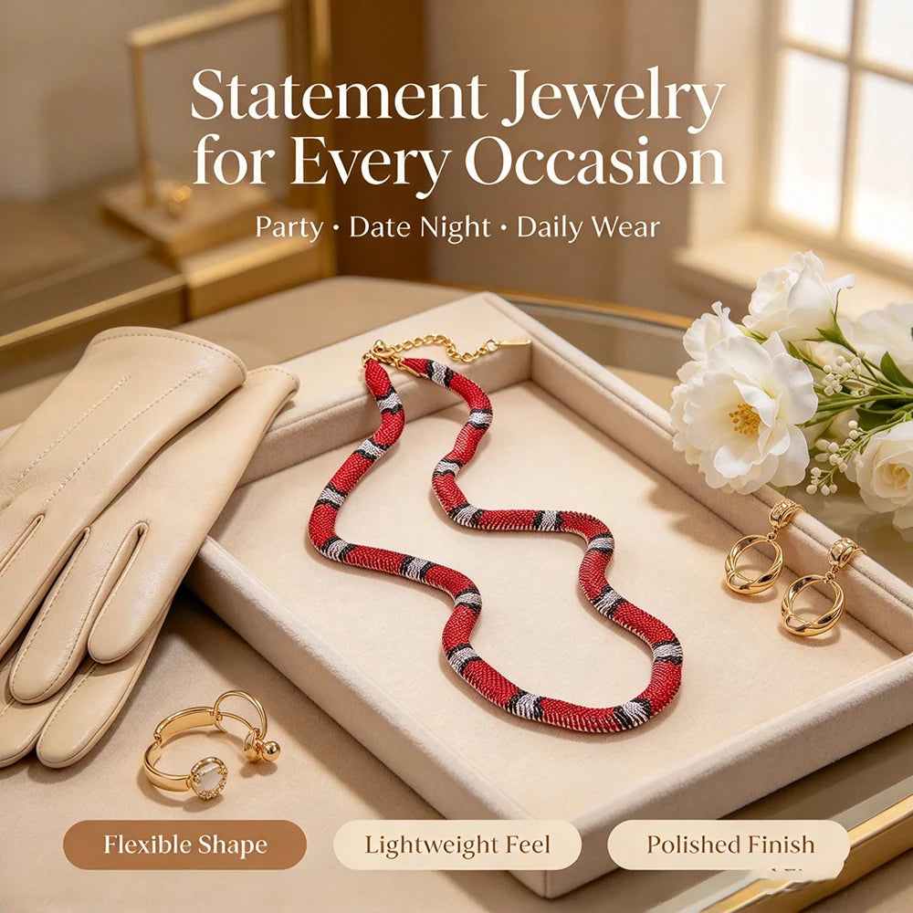🔥🔥🔥 Last Day 50% OFF🐍Serpent Statement Necklace – A Symbol of Mystery & Power