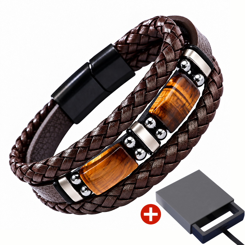 Braided PU Leather Bracelet