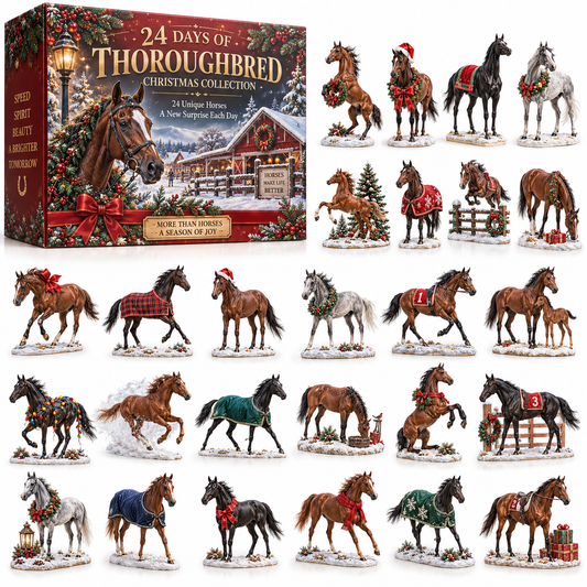 24 Days of Thoroughbred Spirit – A Christmas Collection of Speed & Grace 🐎