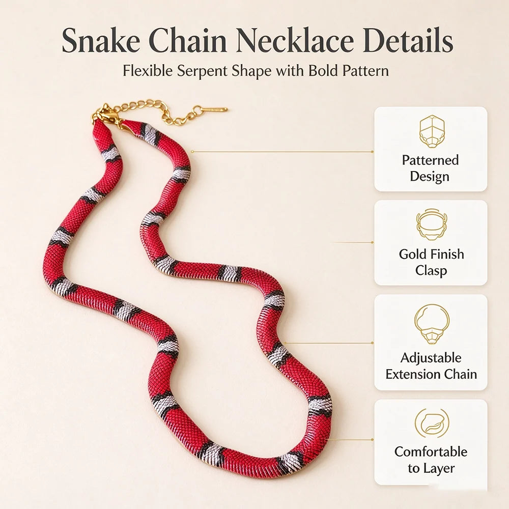 🔥🔥🔥 Last Day 50% OFF🐍Serpent Statement Necklace – A Symbol of Mystery & Power