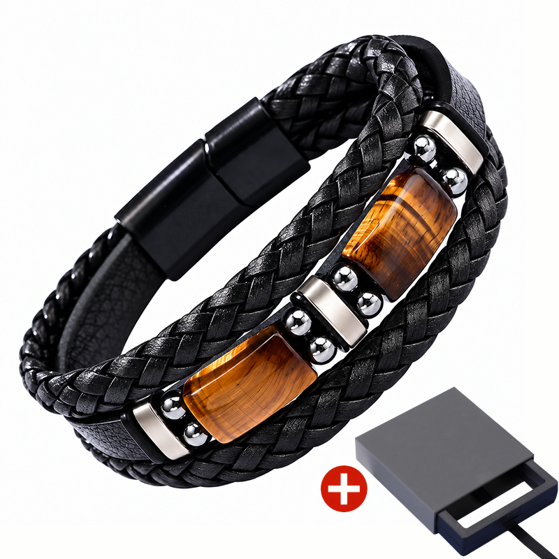 Braided PU Leather Bracelet