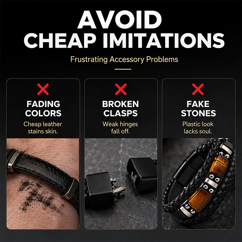 Braided PU Leather Bracelet