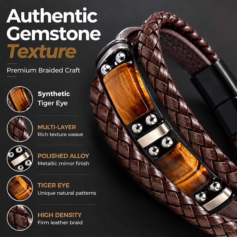 Braided PU Leather Bracelet
