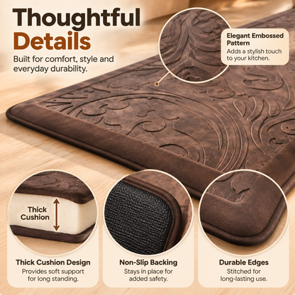 🏆 Cushioned Kitchen Mat Runner – Comfort Meets Kitchen Style