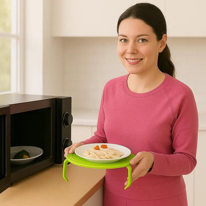⏰ Limited-Time Offer – 4-in-1 Multifunctional Microwave Tray (Splash Guard, Carrying Tray, and Stacking Rack) 🍲