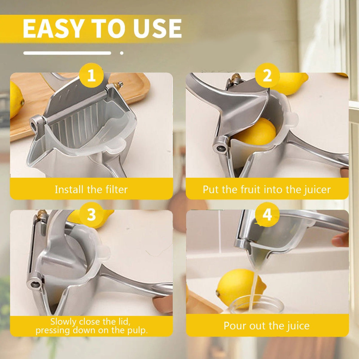 Citrus Squeezer | Stainless Steel 🍋
