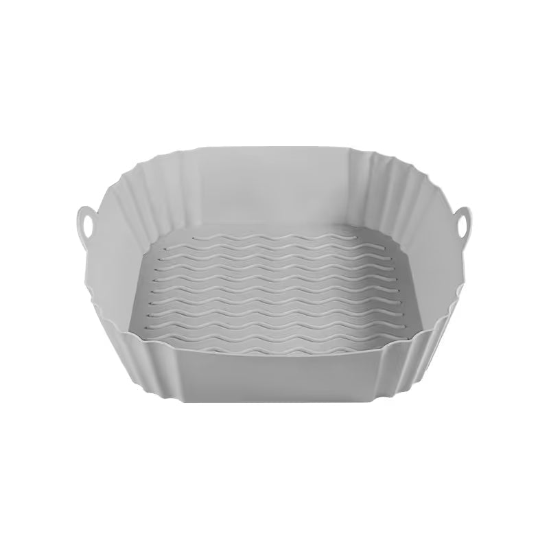 Reusable Air Fryer Silicone Liner 🍟 – 8' Nonstick Cooking Basket Insert