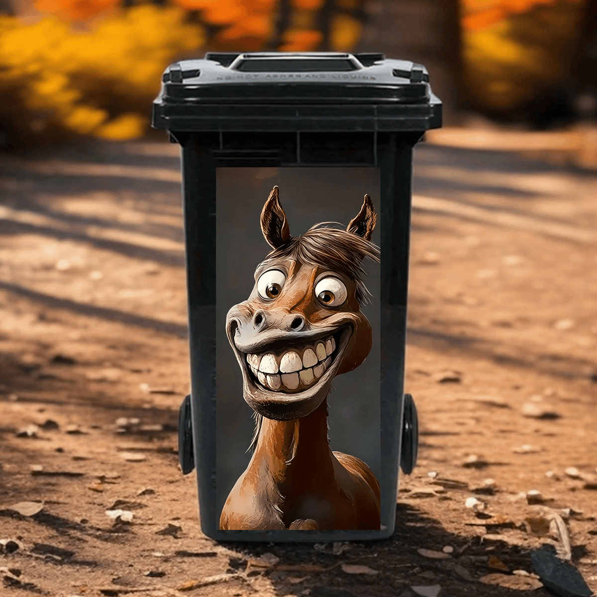 Creative Trash Can Sticker with Colourful Cartoon – Flash Sale 49% OFF✨
