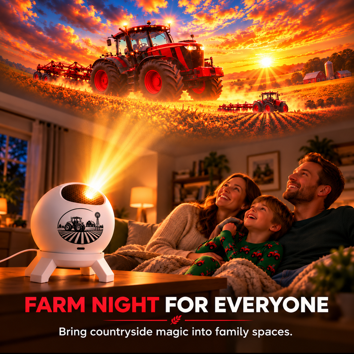 🚜 Tractor Dream Projector ✨ Bring the Farm Adventure Home