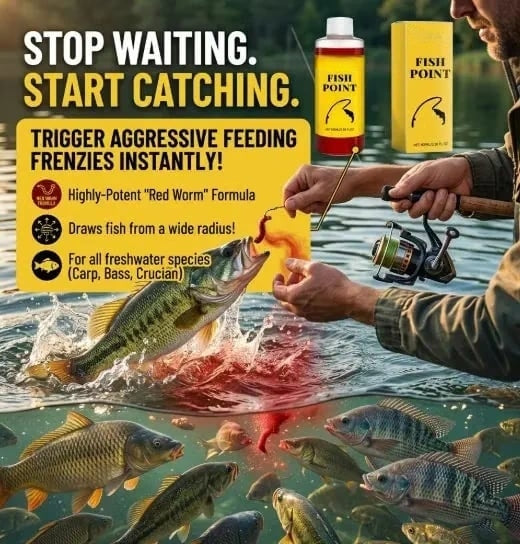 Concentrated Fish Attractant Liquid – 🐟Fast-Acting Red Worm Formula