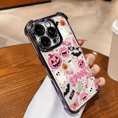 🎃Halloween Candy Ghost Phone Case – Cute Pumpkin & Ghost Design, Shockproof Magnetic Case